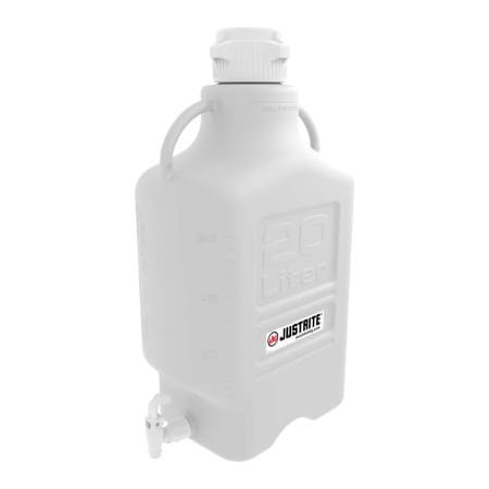 Justrite Justrite 12940 Carboy With Spigot, PP, 20-Liter 12940